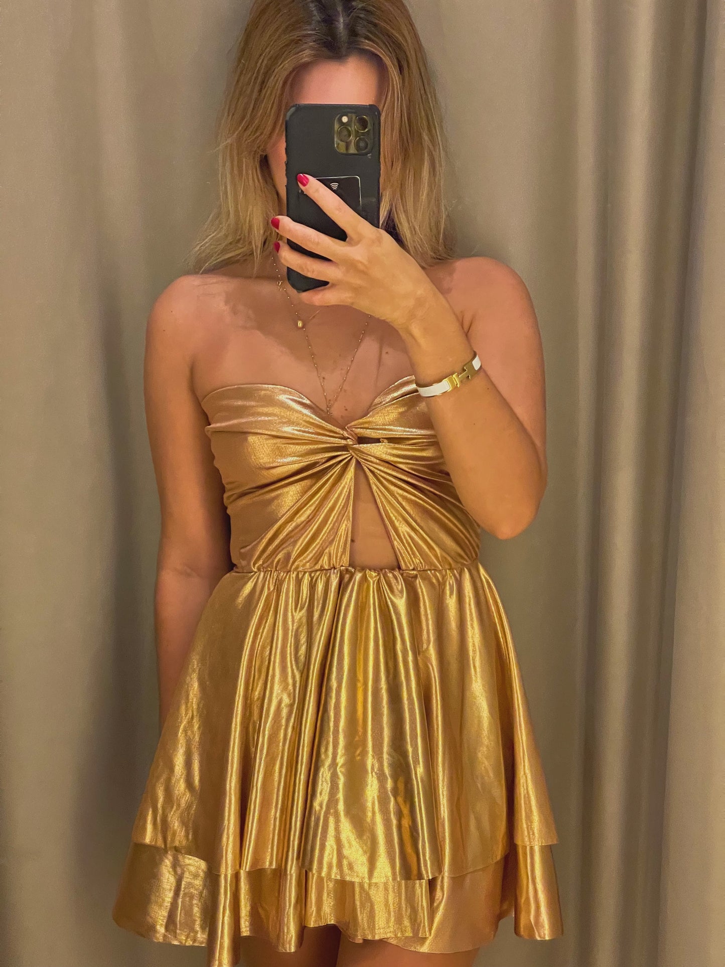 Vestido Mansour Golden